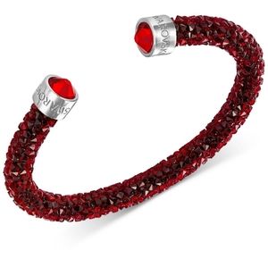 Swarovski Crystaldust Cuff Bracelet Red Size S